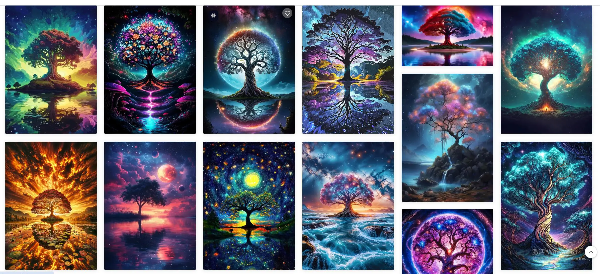 Space Fantasy Landscape Posters Print Canvas Wall Art Eternal Tree Under the Cosmic Sky Painting for Living Room Home Decor - Image 4