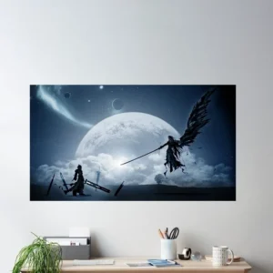 Final Fantasy VII Game, Art Print Silk Poster Home Wall Decor